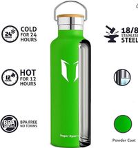Super Sparrow Trinkflasche Edelstahl - 350ml, 500ml, 620ml, 750ml, 1L - Auslaufsicher Thermoskanne, BPA-Frei Wasserflasche - Kohlensäure Thermosflasche für Kinder, Sprudel, Sport, Uni, Schule, Fitness